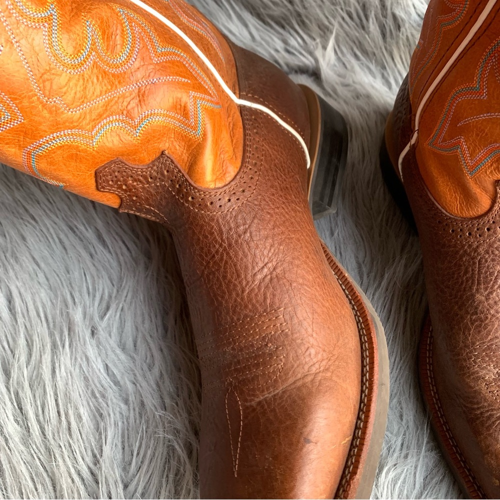 Twisted X Square Toe Box Western 14" Ruff Stock Work Boots Men's Size 13 - Picture 9 of 13